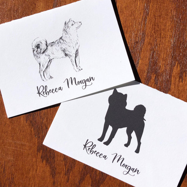 Personalized Shiba Inu Note Cards
