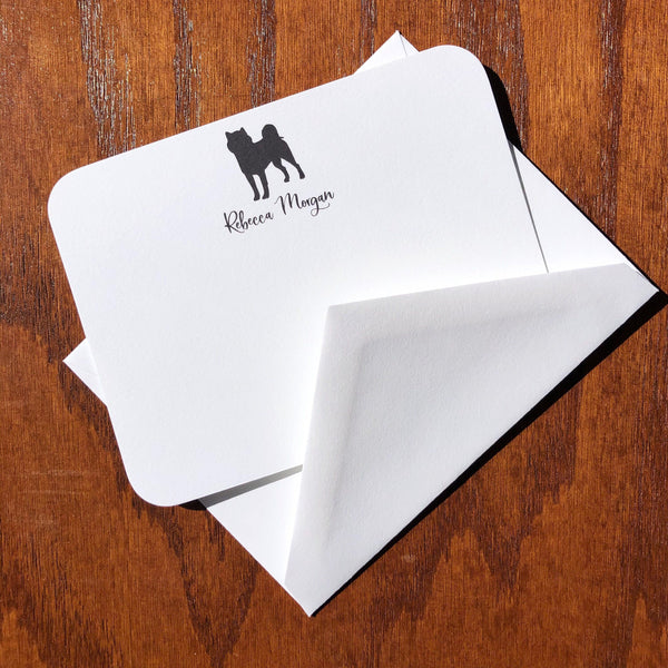 Personalized Shiba Inu Note Cards