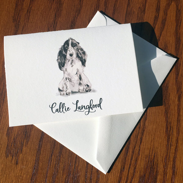 Personalized Cocker Spaniel Cards
