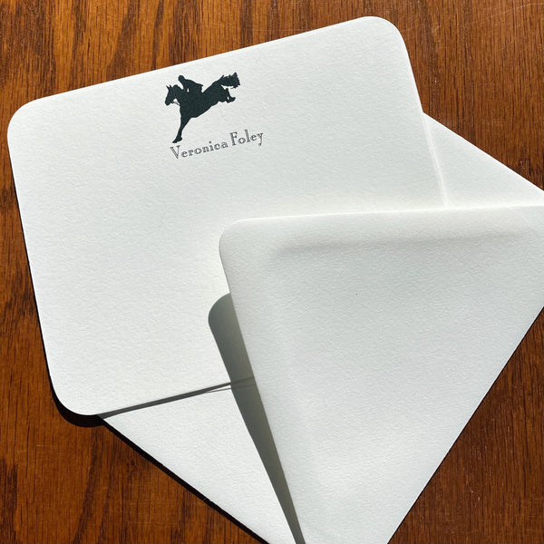 Personalized Horse Stationery with Jumper