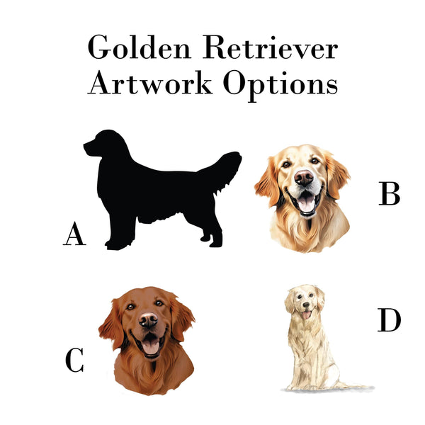 Personalized Golden Retriever Note Cards