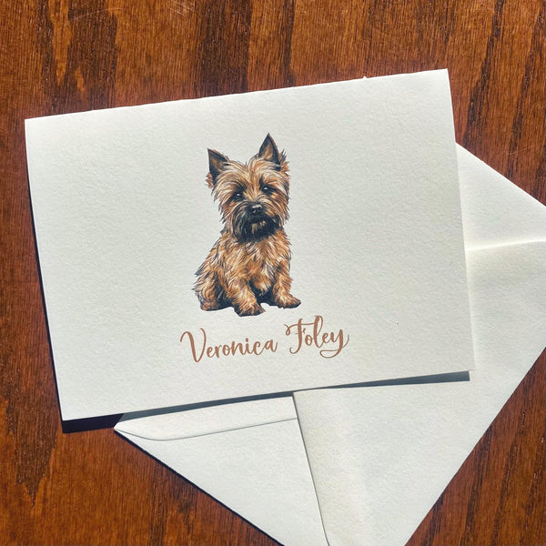 Personalized Cairn Terrier Note Cards