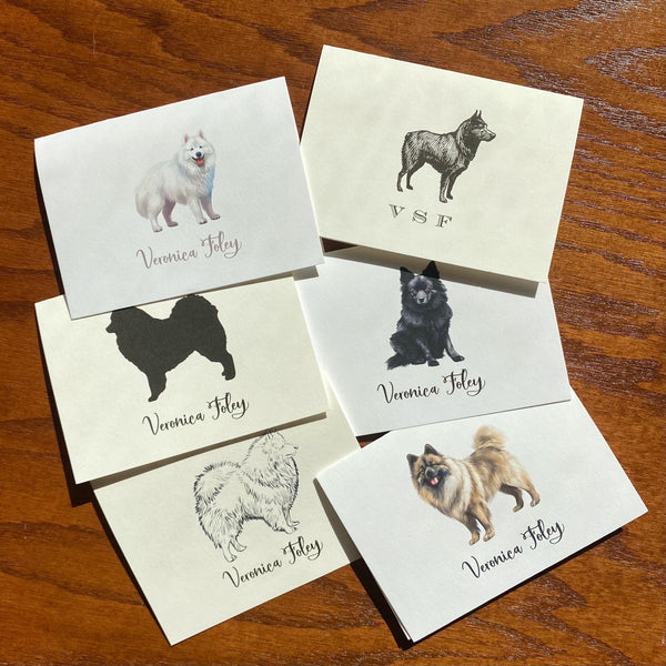 Personalized Schipperke Note Cards