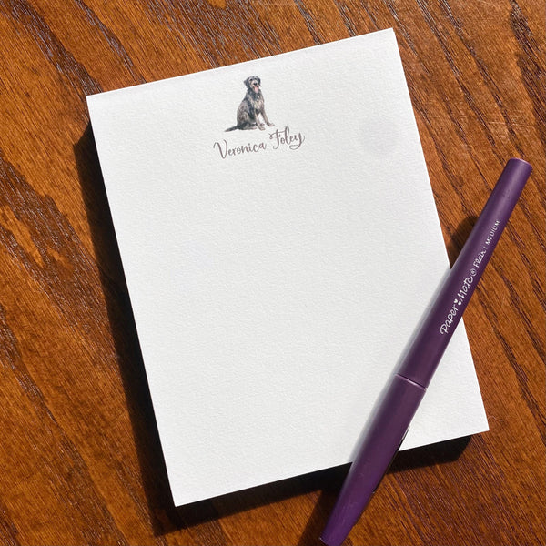 Personalized Irish Wolfhound Note Cards