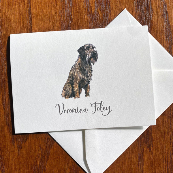 Personalized Irish Wolfhound Note Cards