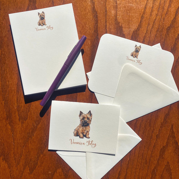 Personalized Cairn Terrier Note Cards