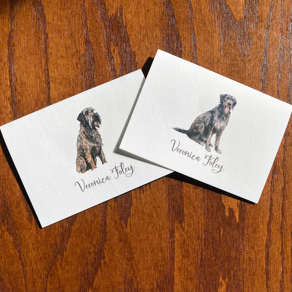 Personalized Irish Wolfhound Note Cards