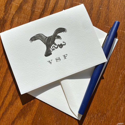 Personalized Hawk Stationery for Men