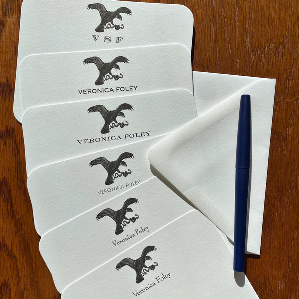 Personalized Hawk Stationery for Men