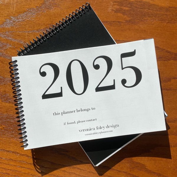 2025 wide format weekly planner for time blocking with hourly schedule