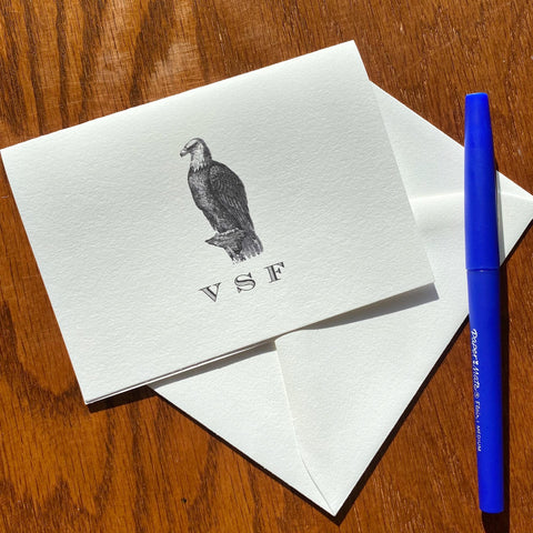 Eagle Monogrammed or Personalized Stationery for Men