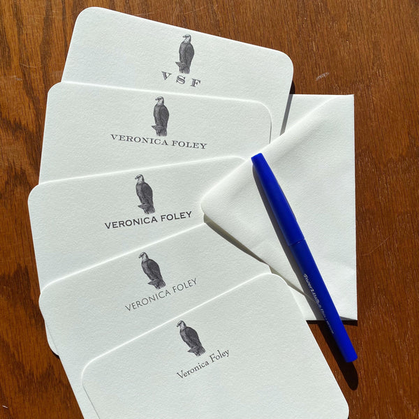 Eagle Monogrammed or Personalized Stationery for Men