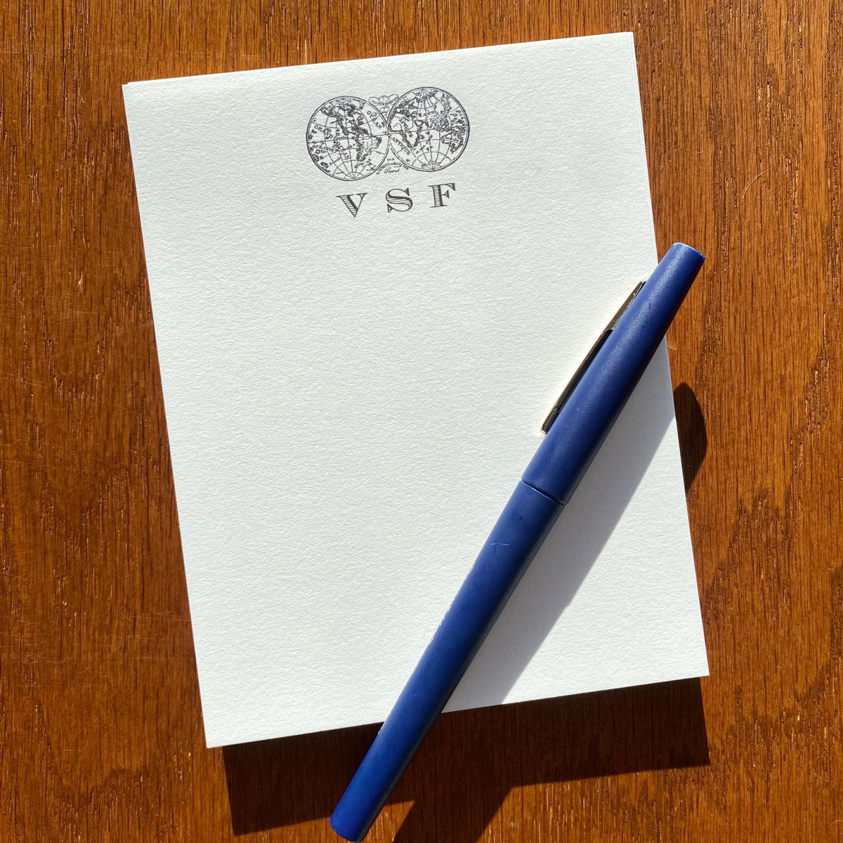 Monogrammed Globe Stationery For Men: Best Personalized Fathers Day Gift Ideas, Set of 10+ Great Gift for Dads, top fathers day gifts