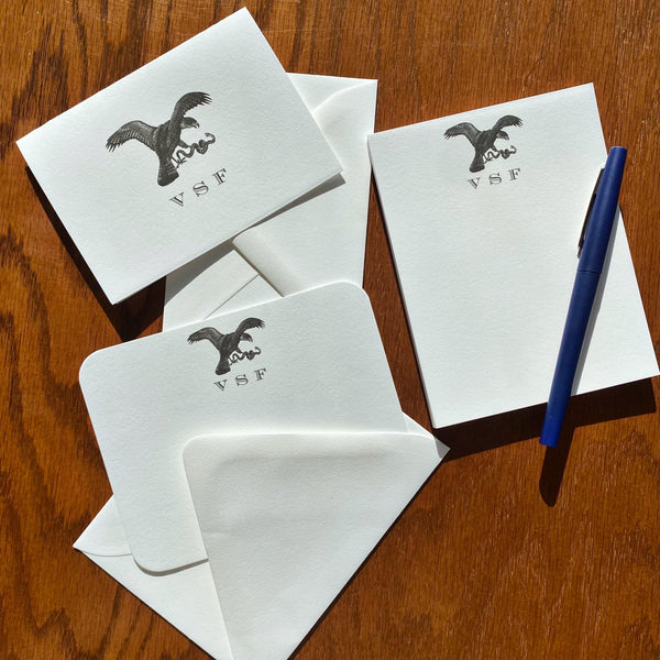 Personalized Hawk Stationery for Men