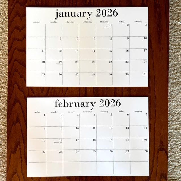 2026 Desk Calendar | Blotter