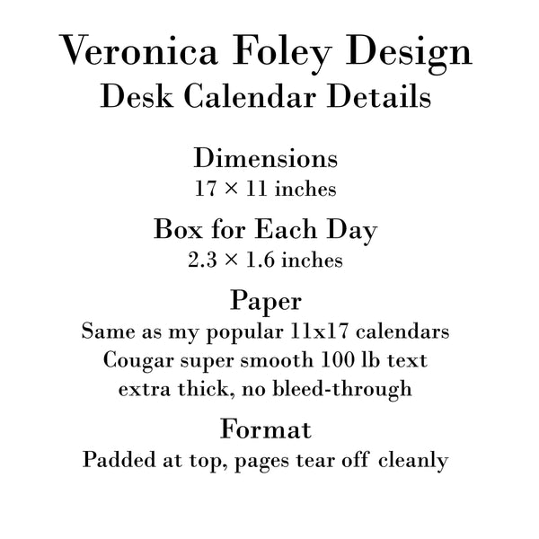 2026 Desk Calendar | Blotter