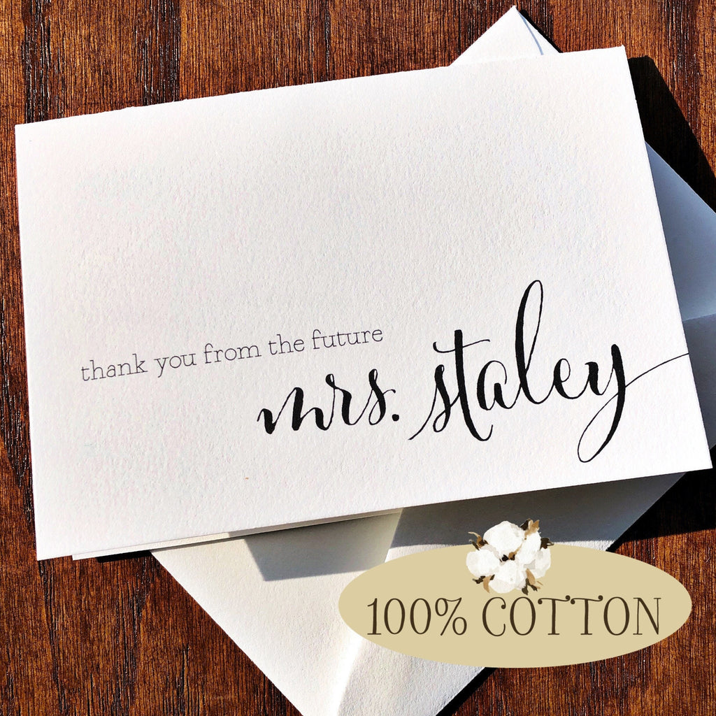 Thank You from the Future Mrs. Bridal Shower Cards