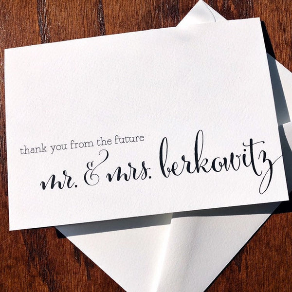 Thank You from the Future Mrs. Bridal Shower Cards